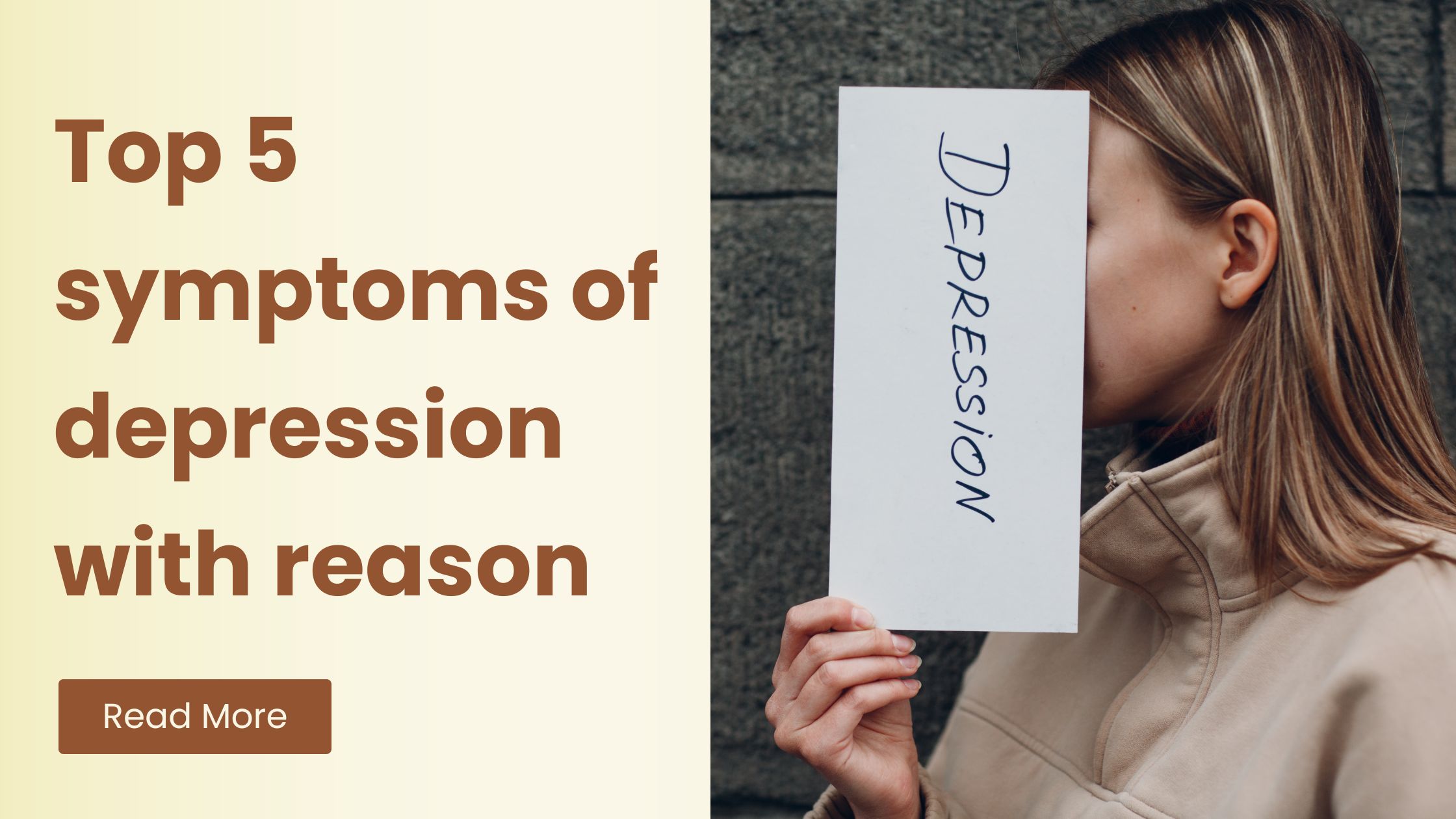 Top 5 symptoms of depression with reason