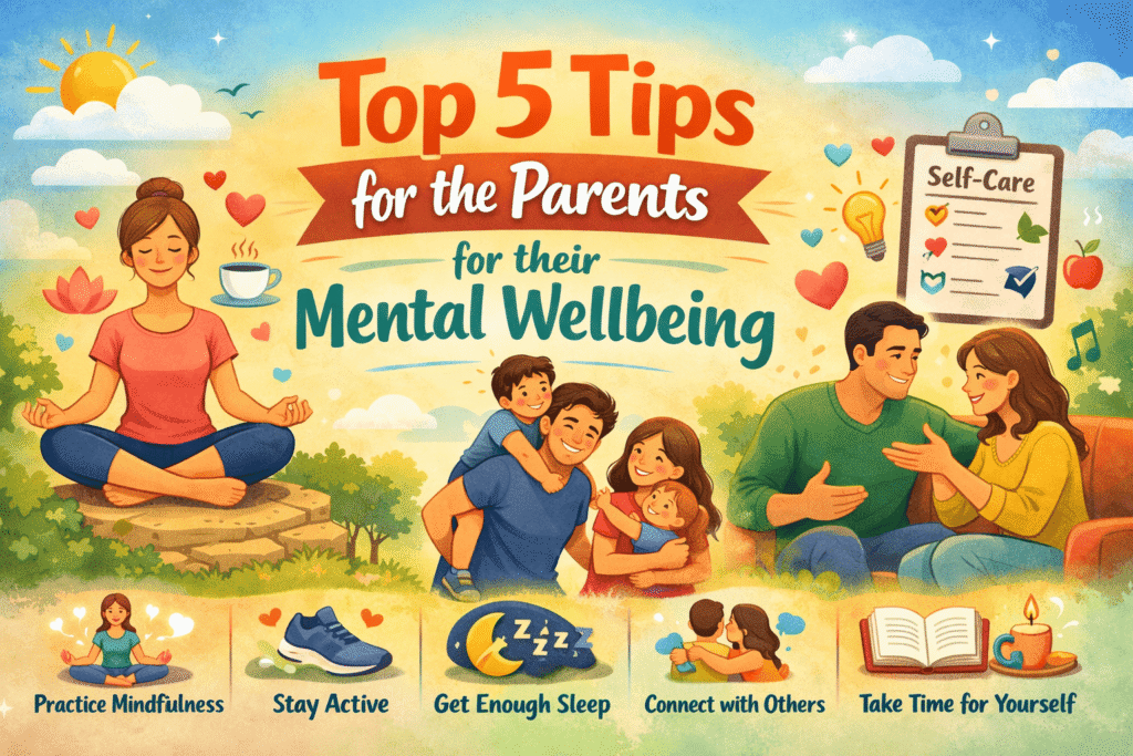 Top 5 Tips For The Parents For Their Mental Wellbeing